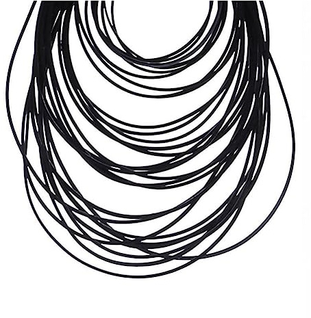 Multirib Correa para Unidades Cinta Cassette Counter Belt 1 Uds Sección Transversal 0,8mm Correa Transmisión Goma Cuadrada Longitud Doblada 36-130mm Generator Belt(45.5mm)