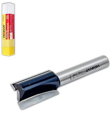 YOKOCUT Straight Two Flute Router Cutter Bit, 1/4 Inch Shank, 12mm Cut Diameter & 19mm Cut Length, Tungsten Carbide Tipped Router Bit (Straight Two Flutes 12MM DIA - 19MM CUT - 1/4 SHANK)