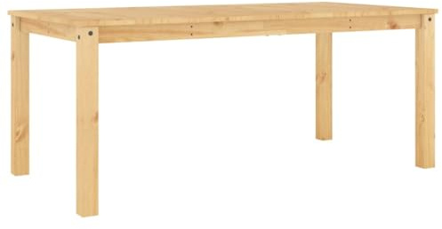 vidaXL Mesa de Comedor Panama Madera Maciza de Pino 180x90x75 cm, Mesa de Cocina, Muebles de Comedor, Mesa de Comedor de Granja, Mesa de Restaurante