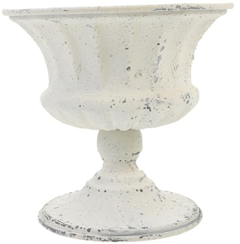 Cabilock Vintage Flowerpot Retro Plant Container Iron Craft Porch Decor Wedding Decor