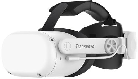 TRANSNOVO Correa Elite con Batería de 6000mAh Compatible con Oculus Quest 2, Reemplazo de Correa Elite con Batería para Meta Quest 2, Comodidad Mejorada y Tiempo de Juego Prolongado.