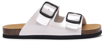Scholl Jackie, Sandali Donna, 2 cinturini, Argento, 36 EU