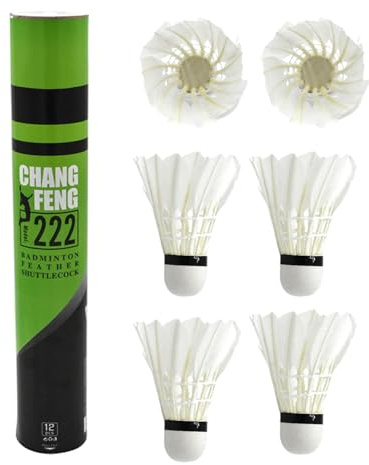 Lot de 12 balles de badminton - Pour l'entraînement professionnel ou les sports de plein air - Grande stabilité et durabilité