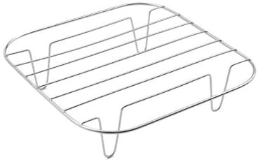 Jecdfs Rejilla para freidora de Aire Rejilla Air Fryer Rejilla freidora Aire (Cuadrado)