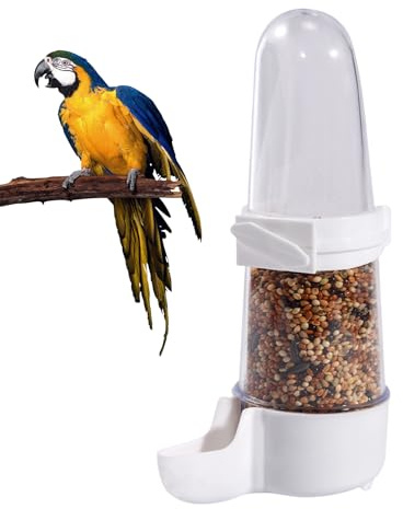 Alimentatore Per Pappagallini | Beviacqua Per Uccelli Senza Dispersione,Contenitore Cibo Animali Acqua Per Calopsite Fringuelli Canarini Pappagallini Pappagalli Casa