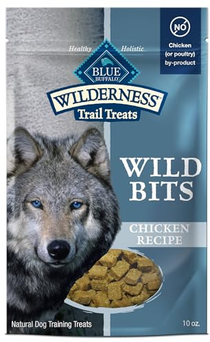 Blue Buffalo Wilderness Wild Bits Soft & Chewy Training Treats for Dogs, Grain-Free, Chicken Recipe, 10-oz. Bag