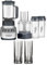 Cuisinart Velocity Ultra Trio 1HP Blender/Food Processor with Travel Cups and Fizz Cocktail Glasses Bundle (2 Items), Gray
