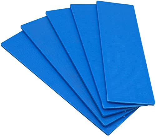 SKIR'CO Cuñas planas de plástico de 2 mm, embaladoras de acristalamiento, espaciadores de marcos, empacadores de marcos de puertas y ventanas