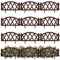 Vilde Beeteinfassung Beetumrandung Palisade Gartenpalisade Gartenzaun braun 12er Set 50x30 cm