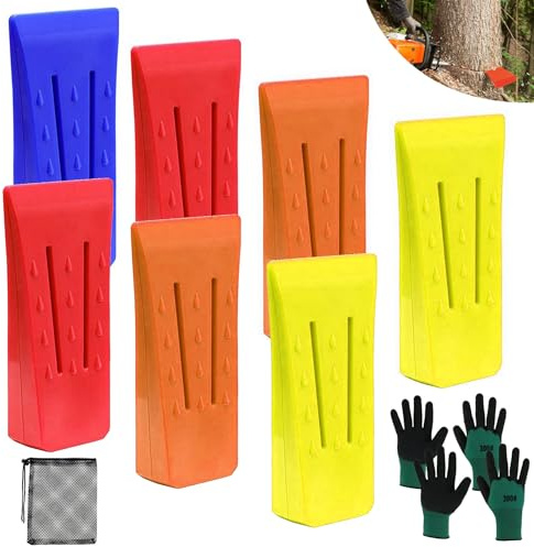 7Stück Fällkeil Kunststoff,6 Zoll Fällkeil Baumkeile,Spaltkeil für Holz,ABS Kunststoff Forstkeile,Schlagfest Fällkeile,Fällkeil Forst zum Kontrollierten Fällen,Holzscheitkeile für Kontrollierten