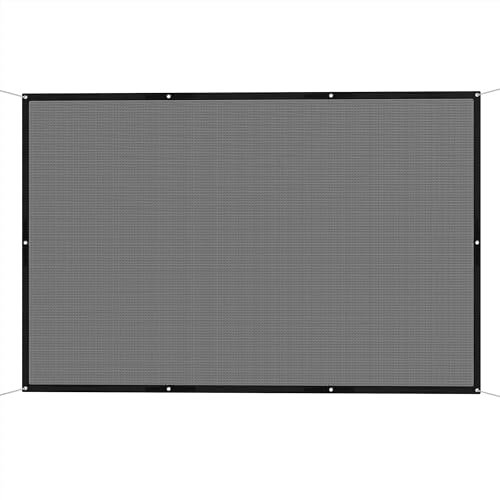 Outsunny Toldo Vela de Sombra Rectangular 3x2 m Toldo de Jardín Protección Solar 65% Transpirable y Anticongelante para Patio Terraza Balcón Negro