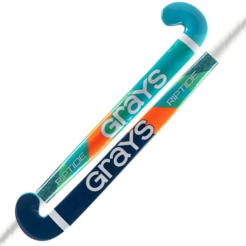 GRAYS Riptide Ultrabow Junior Hockey Stick (Blue/Green, 34)