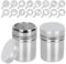 Set de 2 espolvoreadores de azúcar glas y cacao con 16 plantillas. Con tapa, ideal para decorar café, pasteles, cocina y repostería. Práctico, fácil de usar, perfecto para el hogar y restaurante.