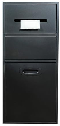 Nichos integrados de acero inoxidable con puerta extraíble con cubo de basura para baño, ducha, nichos personalizados junto al inodoro, adecuados para parques y baños públicos