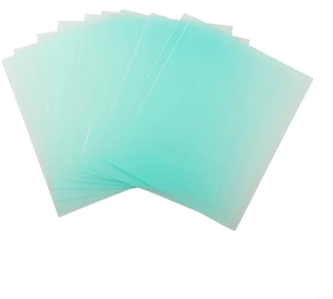 Cubierta protectora de soldadura de policarbonato transparente, paquete de 10 placas para casco de soldadura, hoja de protección de varios tamaños, oscurecimiento solar, protección contra salpicaduras