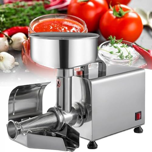 Moulin à Tomates éLectrique Presse Passoire électrique, fraiseuse commerciale, machine à sauce, presse-agrumes, presse à fraiser, acier inoxydable, pour aliments, myrtilles, etc.