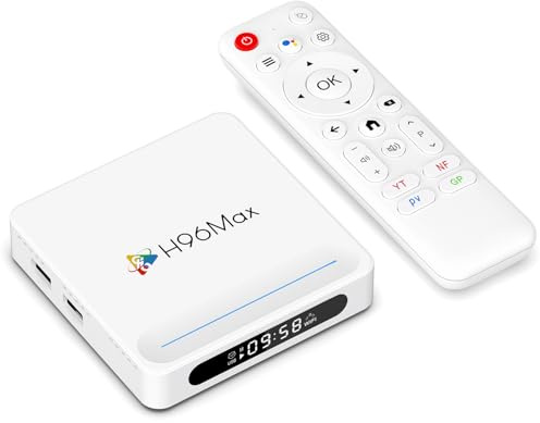 LEFFOT Android 14 TV Box 2025, H618 Plus 4K Ultra HD Smart TV-Box para Streaming, 4GB RAM 32GB ROM, Box Android TV con WiFi 6, Control de Voz, BT 5.4, HDR 10, Allwinner H618 Quad Core Arm Cortex-A53
