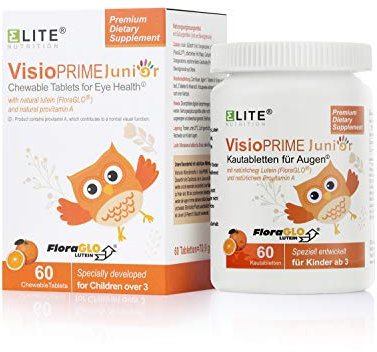Elite Nutrition® VisioPRIME Junior - Lutein Kautabletten für Kinder Augen