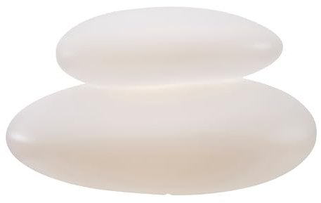 8 seasons design Shining Stone XL, LED Stein-Lampe 69 x 40 cm (weiß), E27 Fassung inkl. Leuchtmittel in warmweiß, beleuchteter Dekostein, Badezimmer-Lampe, Pool, Yoga, innen & außen