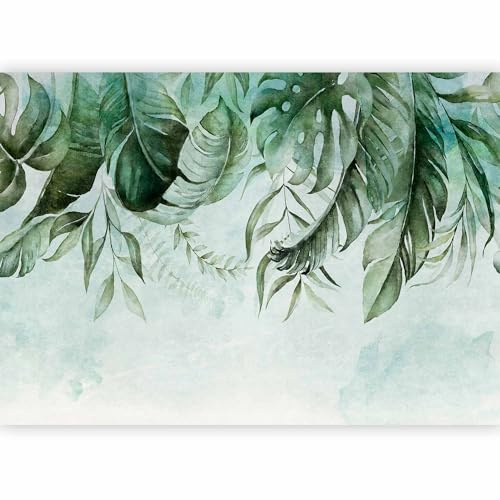 murando - Carta da parati Foglie 400x280 cm Fotomurali in TNT Murale alla moda Decorazione da Muro XXL Poster Gigante Design Carta per Pareti Natura Pianta Botanica verde come dipinto b-C-0782-a-a