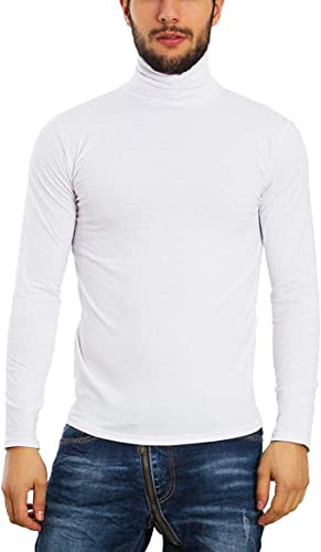Toocool Suéter de Cuello Alto de Invierno para Hombre, Corte Slim, Jersey Con Forro Polar para Actividades Al Aire Libre LO-A6957