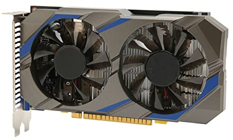 Vikye GTX 750 TI 4 GB Gaming-Grafikkarte, GDDR5 128-Bit-Videospiel-Grafikkarte, GPU-Grafikkarte für PC DisplayPort DVI D Dual Fan Cooling System