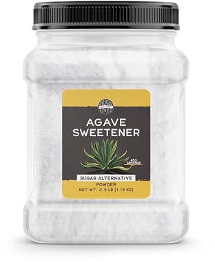 Birch & Meadow 2.5 lb of Agave Sweetener, Plant-Based, Powder, Sweetens Drinks, Recipes