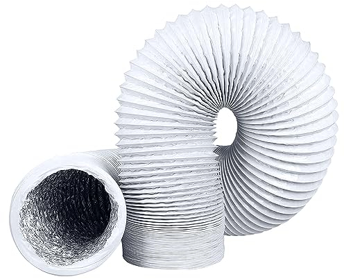 RICHDMI Tuyau d'évacuation d'air en PVC Flexible, Tuyau Climatiseur Mobile, Diamètre de 159 mm Longueur de 2 m, Tuyau Évacuation de Climatiseur pour Climatisation, Sèche-linge, Hotte
