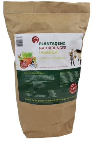 Naturdünger Universal 4 kg auf Basis von Pferdemist Pflanzendünger Gartendünger Pferdedünger Gartenpflanzen Dünger