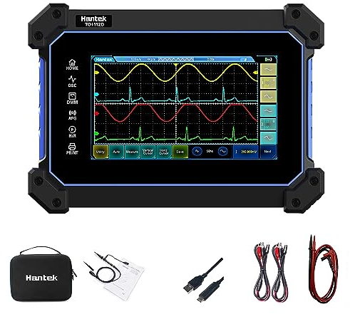Hantek TO1112D Écran tactile Numérique Oscilloscope 2 canaux 110Mhz Ordinateur de poche Tablette Numérique Oscilloscope +Source de signal +Multimètre