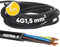 5 Meter Kalitec H07RN-F 4x1,5 mm² Gummileitung mit Schutzleiter für Außenbereich I Elektrokabel schwarz Baustellenkabel flexibel I UV- und ölbeständig I Anschlussleitung 4G1,5 Gummikabel 4 adrig