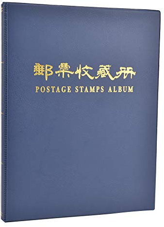 Sello Álbum Para Coleccionistas De Estampillas Portátil 10 Páginas Azul Libro De Colección Profesional Ideal Para Almacenamiento Y Organización De Sellos