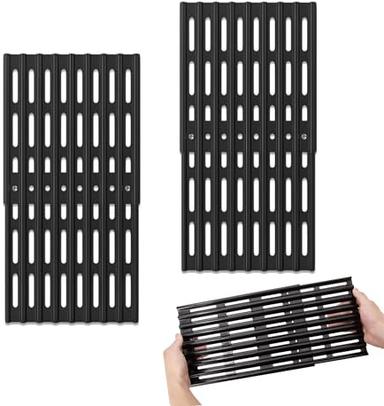 Rejillas coccion Ajustables Parrilla Barbacoa Universal Adaptable Acero Inoxidable reemplazo Grill Repuesto refaccion Conjunto Doble Recambio