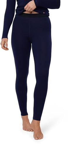 DANISH ENDURANCE Merino Wool Thermal Leggings Women, for the Extreme Cold, Warm Winter Ladies Thermal Leggings Small Dark Navy 1-pack