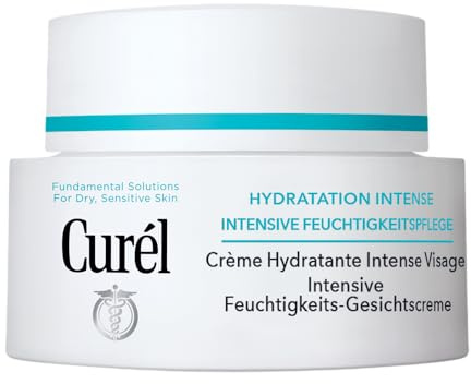 Curél Intensive Feuchtigkeits-Gesichtscreme - Für trockene, empfindliche Haut - Nährt intensiv - Mit Ceramiden