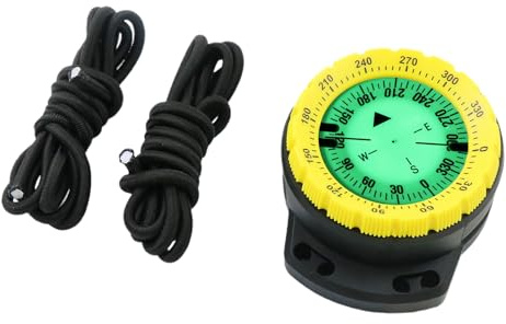 Kayak Compass Marine Glowing Compass Side Window Luminescent Face | Dive for Deep Diving Accessories, Marine Compass, Snorkeling, Boating, Sailing, Kayaking, Outdoor Navigation, Camping,