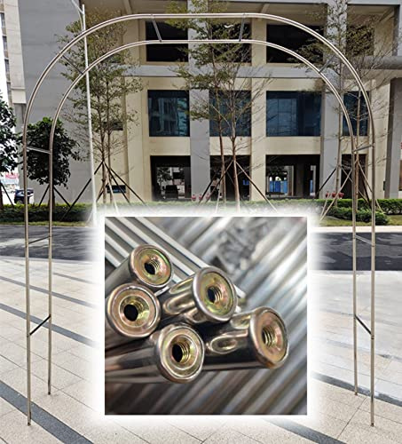 Arco de rosas de metal resistente a la intemperie para jardín, enrejado independiente para plantas trepadoras, decoración al aire libre, 150 x 240 cm, perfecto para rejillas de ventilación de bodas
