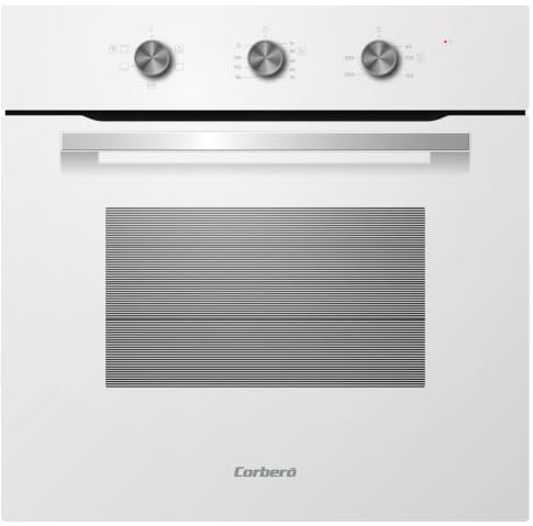Corbero - Horno Electrico Convencional | CCHM626W | 70L | Hidrólisis y Cocción a Vapor | 2100W | 4 Programas| Doble Cristal | Luz Interior | Cristal Blanco