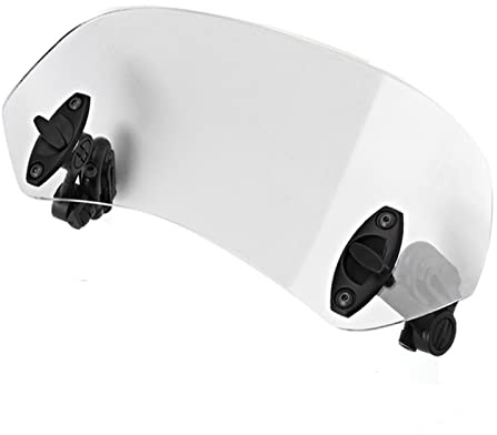 Qudinip Universal Motorcykel Vindruta Justerbar Clip On Wind Deflector för Förbättrat Vindskydd 280mm Transparent ABS