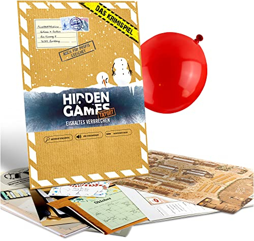 Hidden Games Tatort - Eiskaltes Verbrechen - Der Winterkrimi - Deutsch - Realistisches Krimispiel, spannendes Detektivspiel, Escape Room Spiel