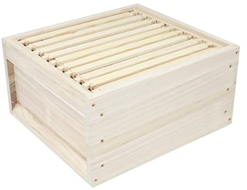 Deutsch Normal Ganzzarge (für 10x Rähmchen) aus Massivholz Zarge Beute Imkerei Rähmchen Bienen Imker Bienenhäuser, inkl. Rähmchen (10x)