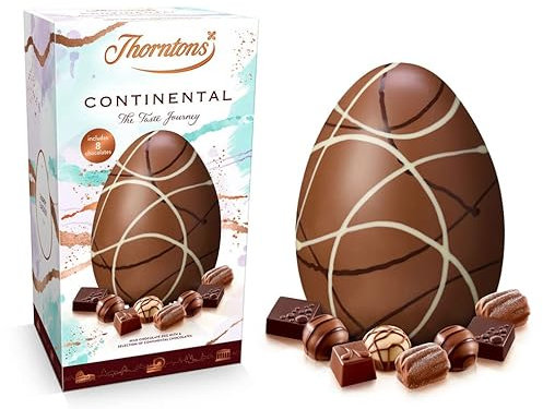 Thorntons Continental Statement Easter Egg 257g - The Perfect Treat for Easter Egg Hunts and Easter Celebrations