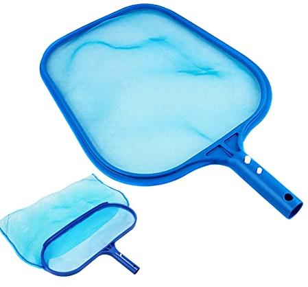 SRHIMEOS Kit de Limpieza Piscina, Recogehojas para Piscinas, Red de Piscina de Aluminio Retráctil de Limpieza, Recogedor Piscina Malla Fina para Estanque
