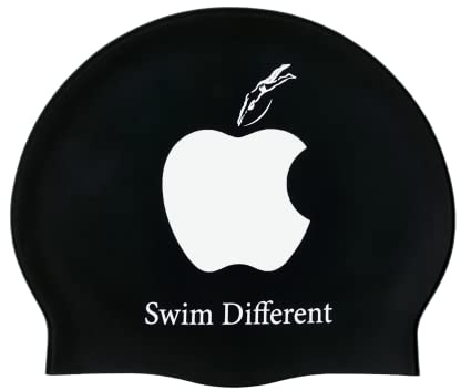 IMSPIRA Gorro Natacion Silicona Negro Hombre Mujer Niño Unisex Piscina Aquagym Accesorios Entrenamiento Competicion Gorra Natacion Antideslizante Diseño Original Comodo Resistente Waterpolo
