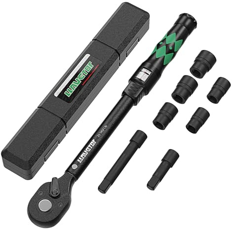 LLAVETOR 1/2 Zoll Drehmomentschlüssel mit Fensterwaage 30-210Nm, Drehmomentschlüssel 8tlg. Set, ±3% Fehlergenauigkeit, Reifen Reparatur Tool für Auto, LKW, Motorrad