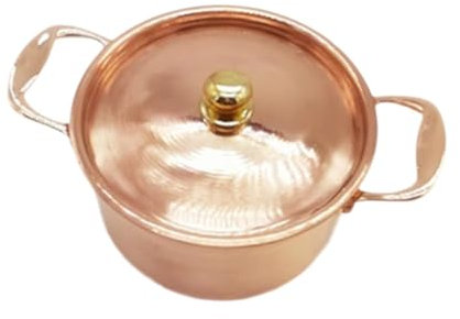 Baoblaze Pentola in Rame con Coperchio per Induzione - Antiaderente per Zuppa, Cucina Domestica Commerciale