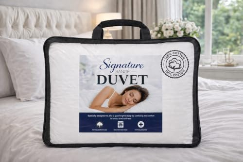 100% Cotton Duvet 15.0 tog King Size 230 Thread Count Cambric Cover Hotel Quilt Warm for Winter