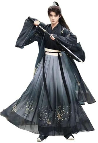 Hanfu Herr Dam (S-2XL), Kinesisk Traditionell Antik Cosplay Dräkt, Bekväm + Byggd För Att Hålla, För Vår, Sommar, Höst