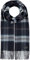 FRAAS Cashmink Schal 30 x 180 cm - Weicher als Kaschmir - Made in Germany - Schal kariert für Herren - Perfekt für Herbst und Winter Deep Blue