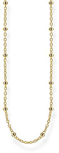 Thomas Sabo collana pisello unisex argento 925 placcato oro giallo KE1890-413-39-L42v